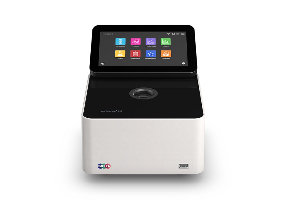implen, nanophotometer, spectrophotometer, nanodrop alternative, nano drop, c40_apps