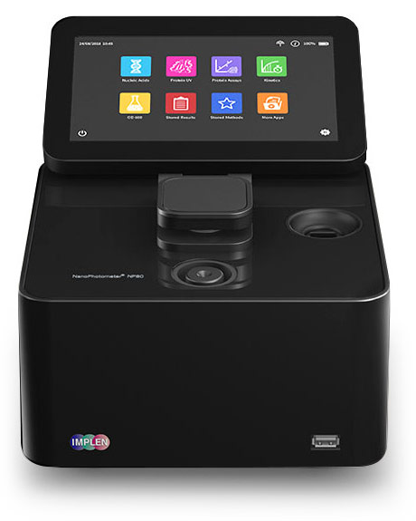 NP80-microvolume-vortexer-cuvette-implen-spectrophotometer-nanophotometer-nanodrop-alternative