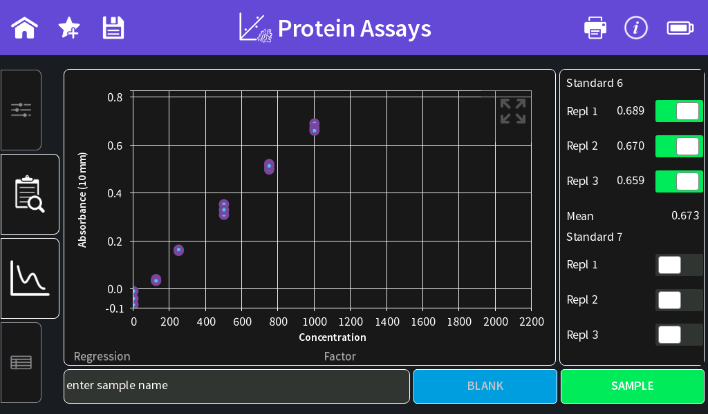 UV-Vis-Spectrophotometer-Bradford-Assay-in-Microvolume-protein-assays-building-standard-curves