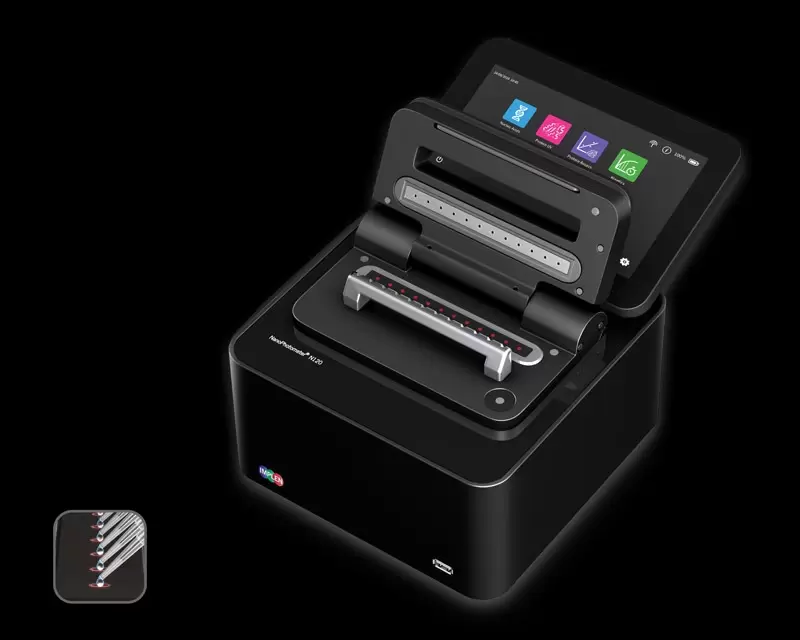 N120-12-channel-cuvette-implen-UV-Vis-nano-volume-spectrophotometer-leading-nanodrop-alternative-nanophotometer-icons
