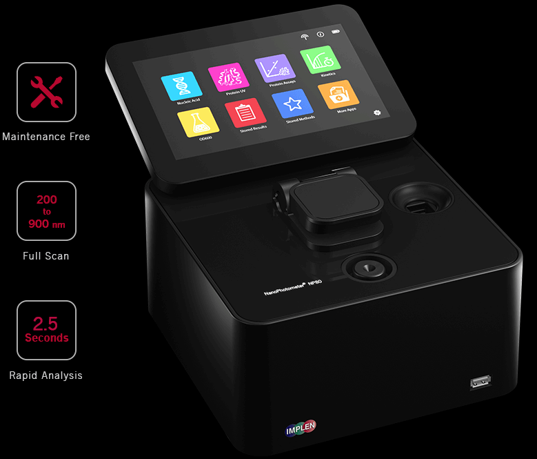 Implen-NP80-UV-Vis-Spectrophotometer-200-to-900-nm-in-2.5-seconds